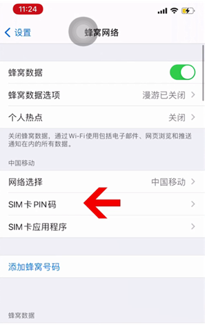 北安苹果14维修网分享如何给iPhone14的SIM卡设置密码 