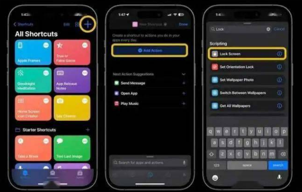 北安苹果14锁屏维修店分享iPhone14升级iOS16.4后如何创建锁屏快捷方式 