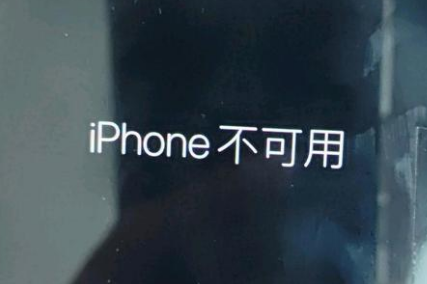 北安苹果服务网点分享锁屏界面显示“iPhone 不可用”如何解决 