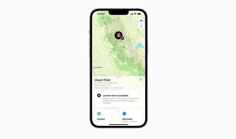 北安苹果14维修分享iPhone14系列中 FindMy功能通过卫星分享位置方法教程 