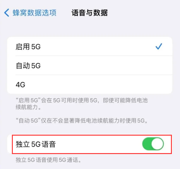 北安苹果14维修分享iPhone 14 Pro如何开启VoNR 