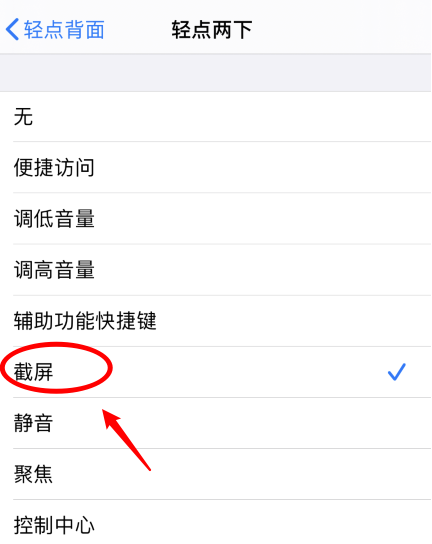 北安苹果手机维修分享iPhone12如何启用双击截屏 